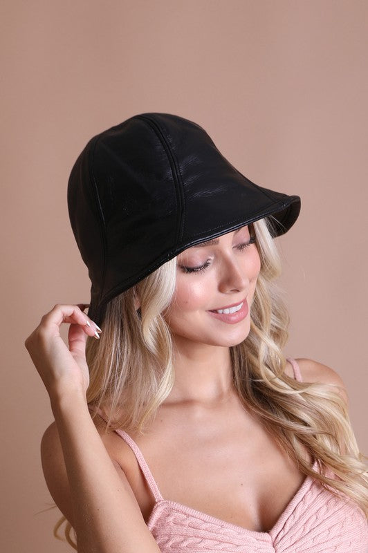 Vegan Leather Bucket Hat Coco’s Tee Boutique